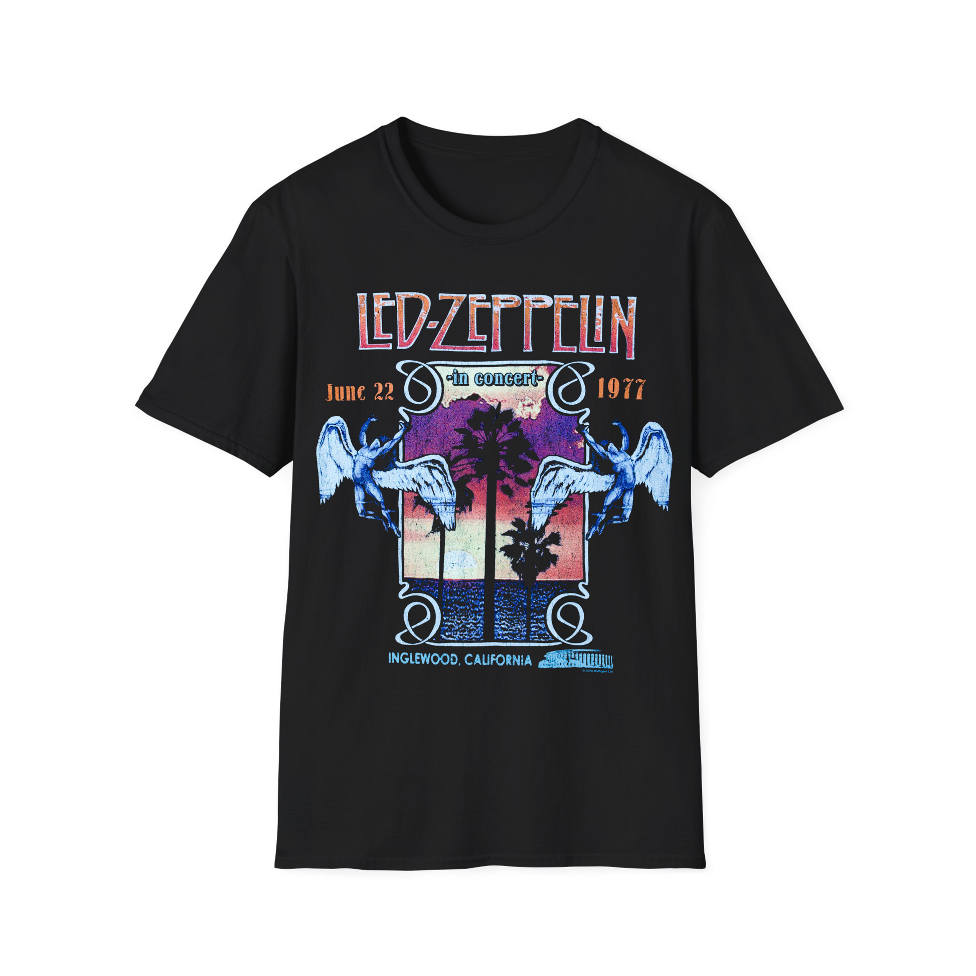Led Zeppelin Inglewood California Tour T-Shirt