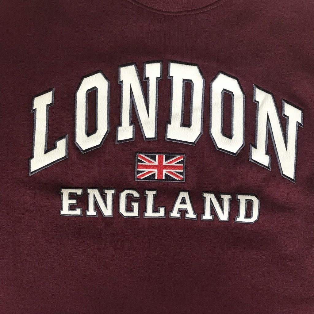 London England Sweatshirt Unisex Wine - London England Sweatshirt Unisex Wine