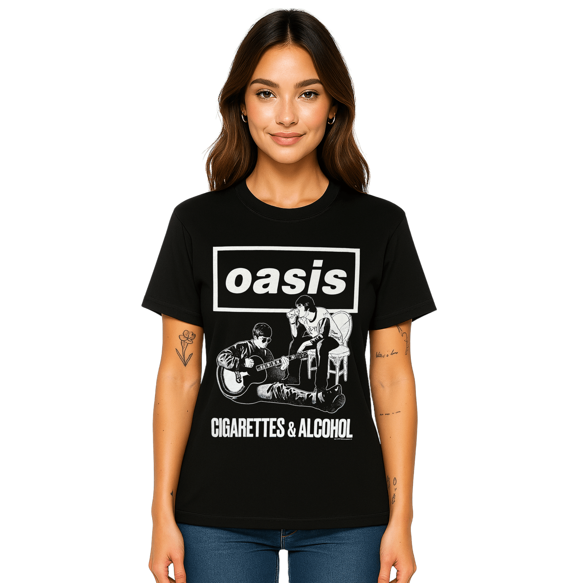 Oasis Cigarettes & Alcohol T-Shirt - 20Oasis Cigarettes & Alcohol T-Shirt