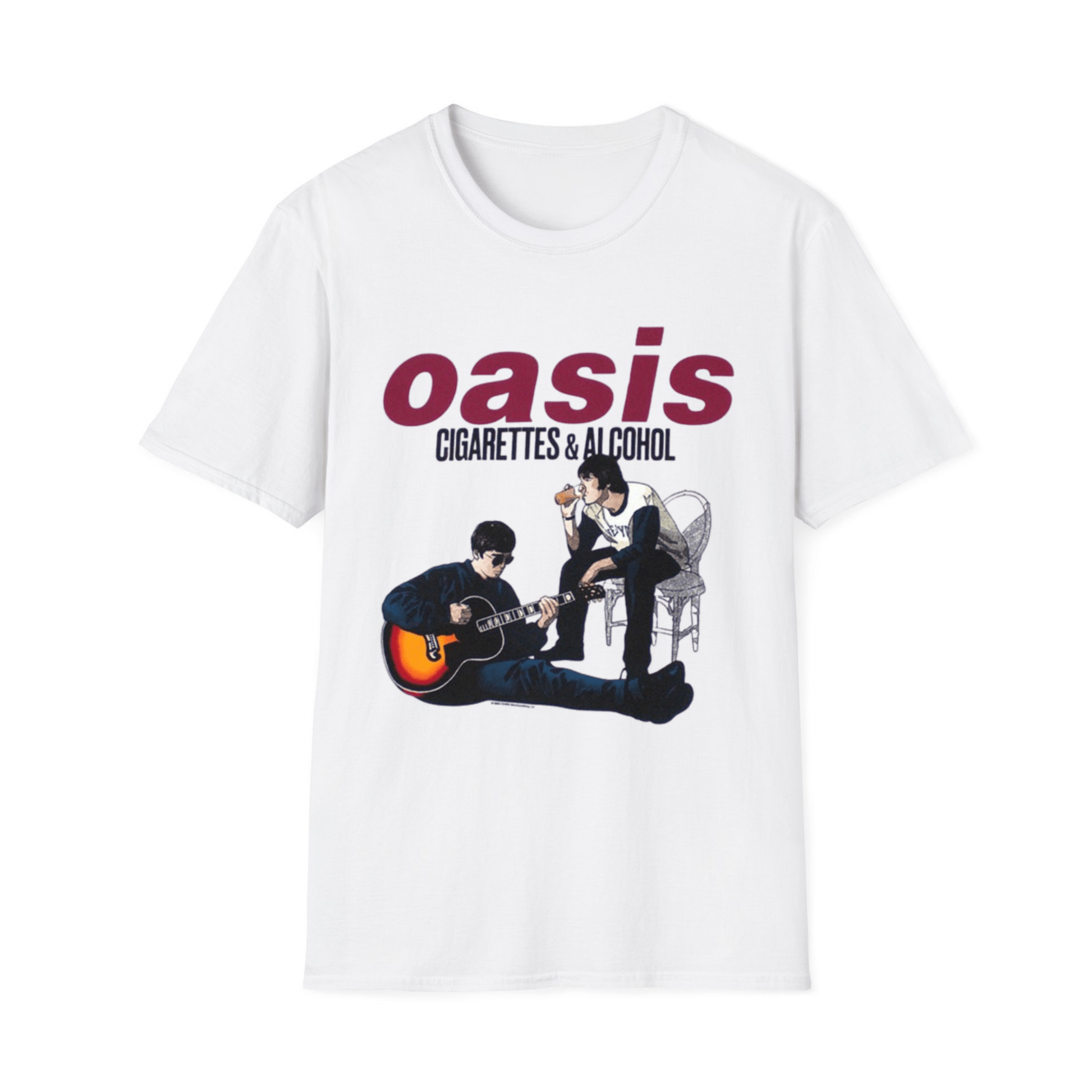 Oasis Cigarettes & Alcohol T-Shirt - 20Oasis Cigarettes & Alcohol T-Shirt