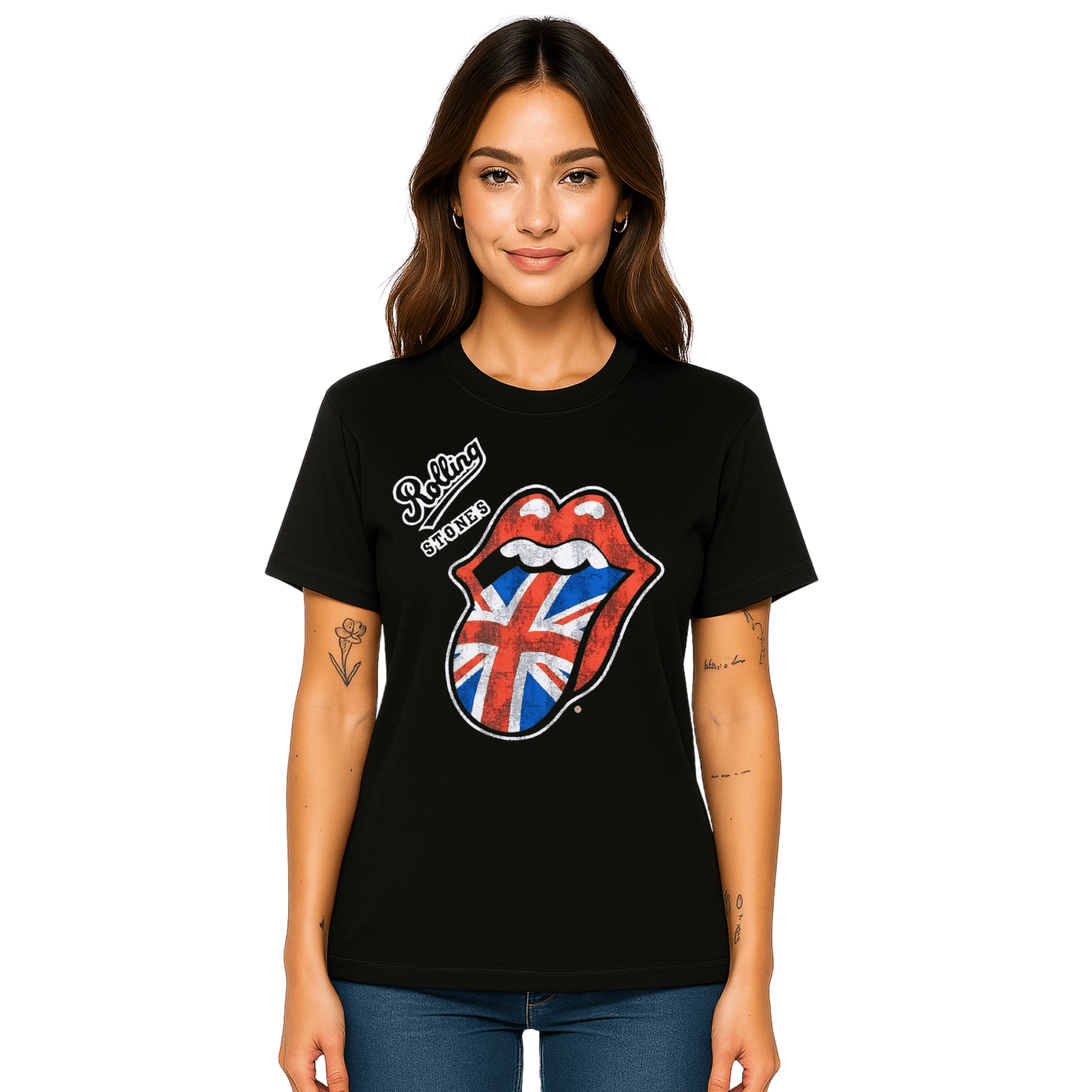 The Rolling Stones Union Jack Tongue & Lips Logo T-Shirt - 20The Rolling Stones Union Jack Tongue & Lips Logo T-Shirt